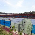 tennis architecture textile construction bois