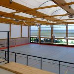 construction gymnase couverture textile