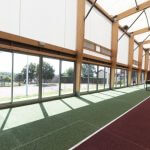 construction terrain de tennis indoor - membrane textile