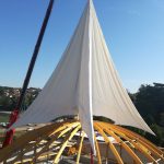 journal de chantier – tennis de jassans-riottier (01) #2 : pose de la toile
