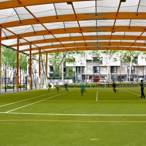 construction bois preosport architecture textile smc2