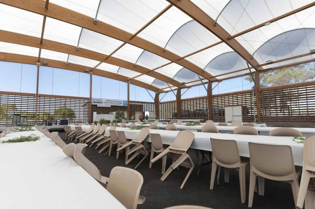 SMC2, constructeur de préau polyvalent à Trespoux (46)