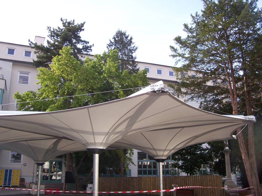 Préau en membrane textile - Strasbourg (67)