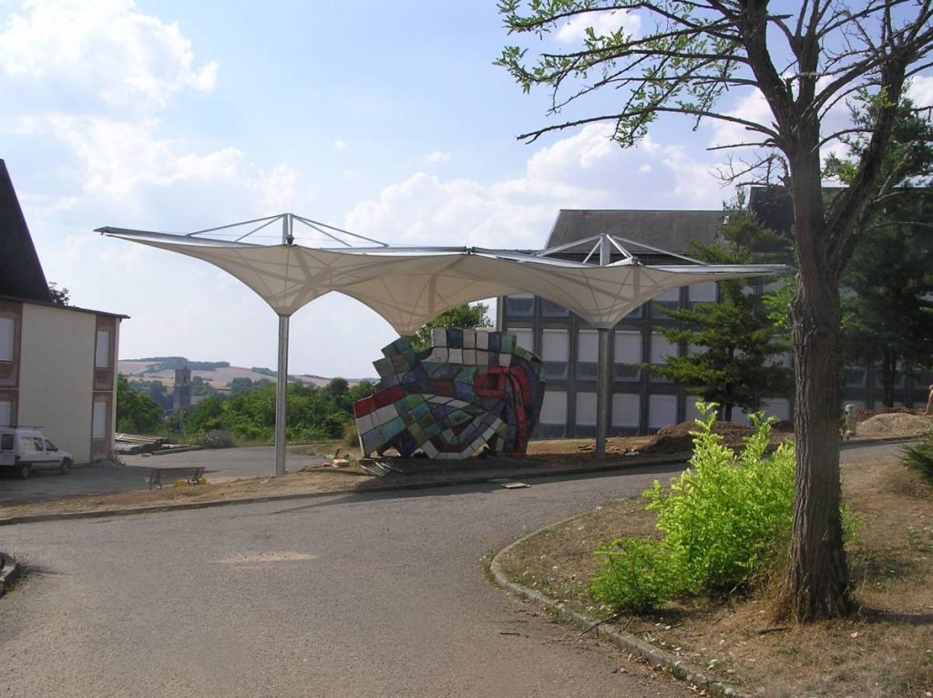 Préau métallo-textile - Clamecy (58)