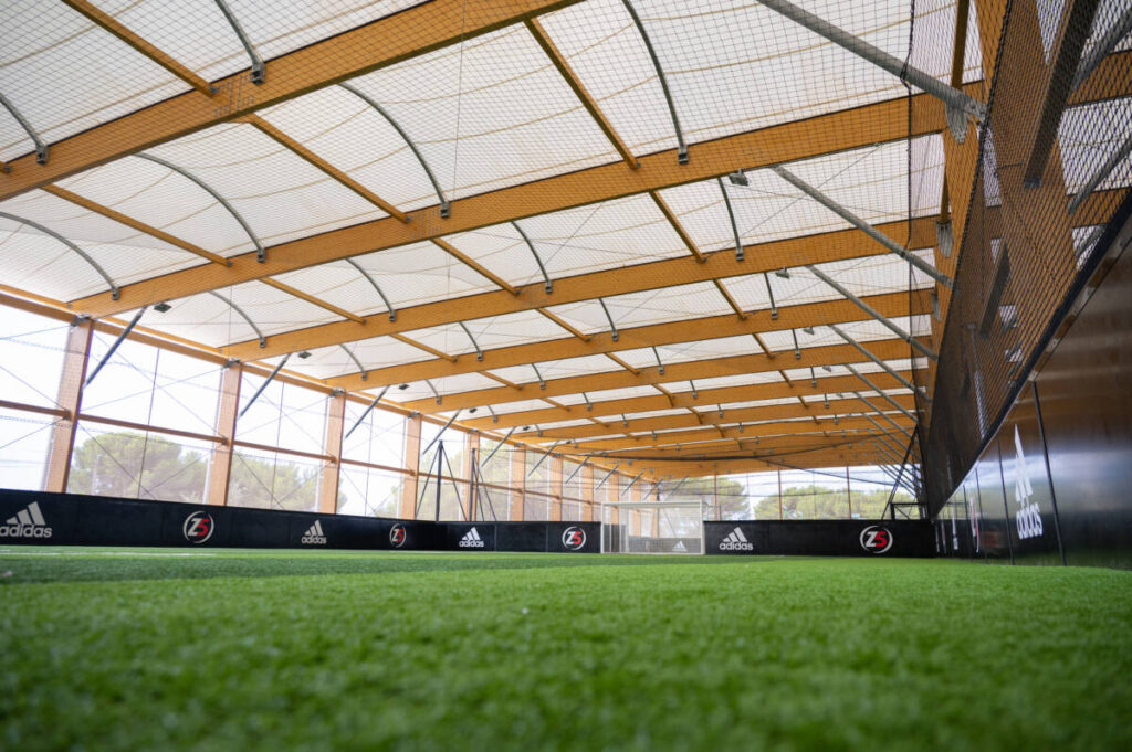 preo canopy with wood structure and textile roof