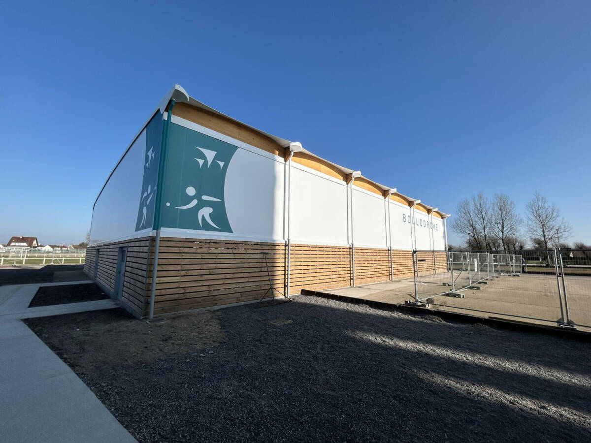 Construction d’un boulodrome couvert alliant esthétique, confort et simplicité à Berck-sur-Mer
