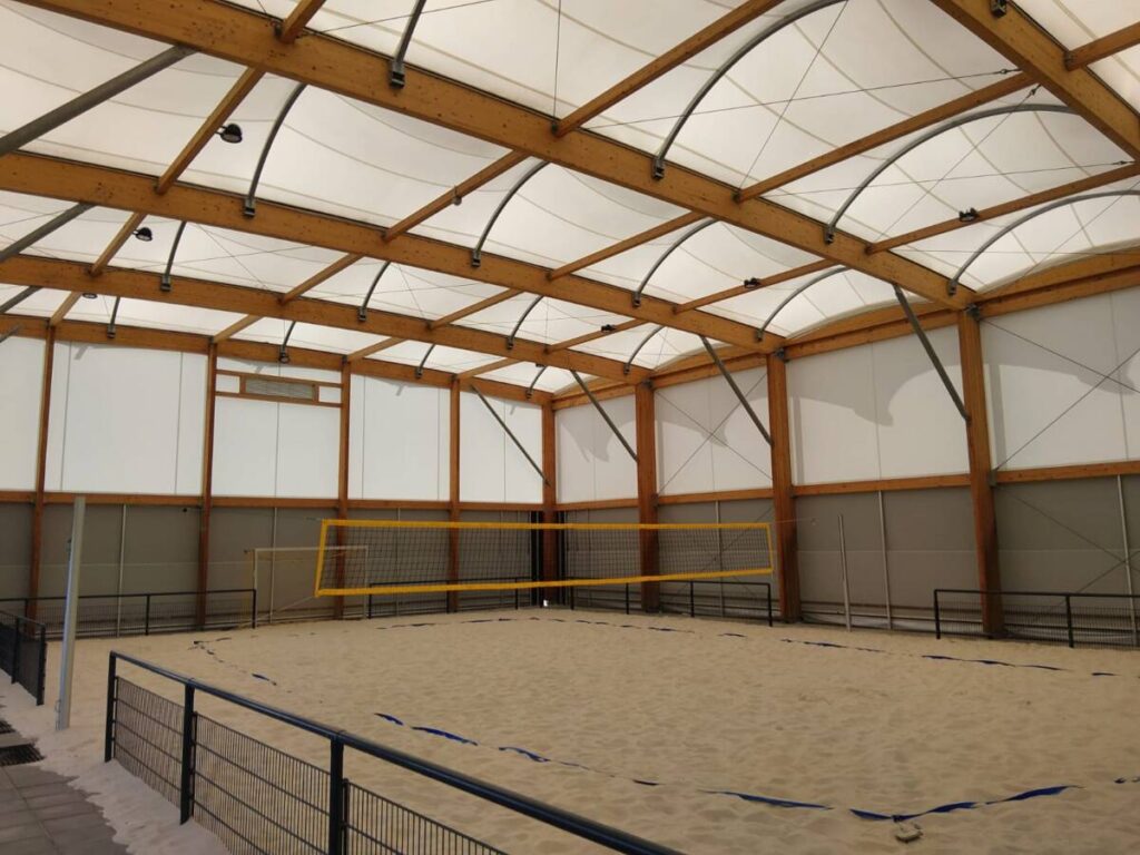Construction préau sportif à Gladbeck, Allemagne