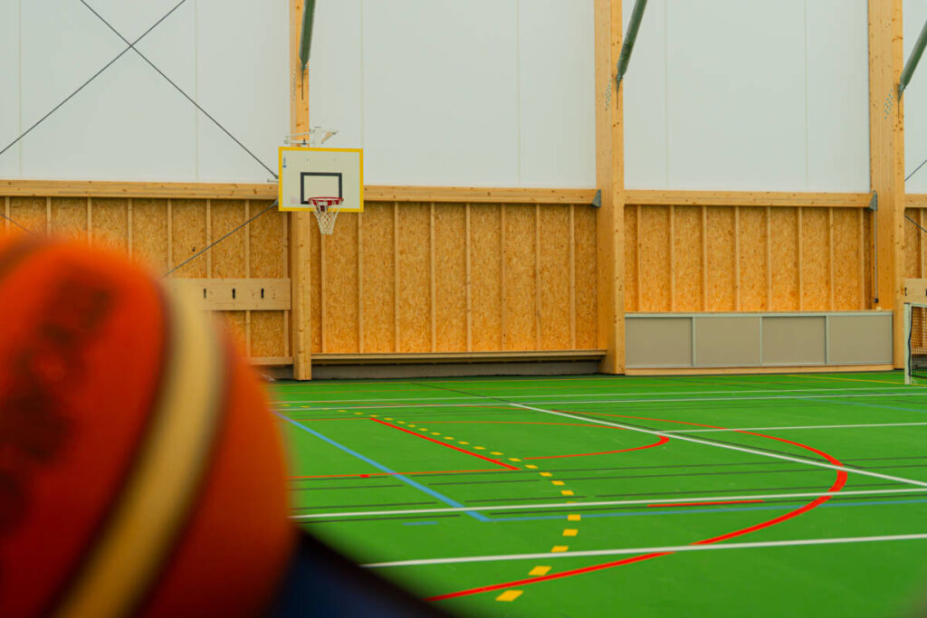 Halle multisport construite par SMC2 aux Premiers Sapins dans le Doubs
